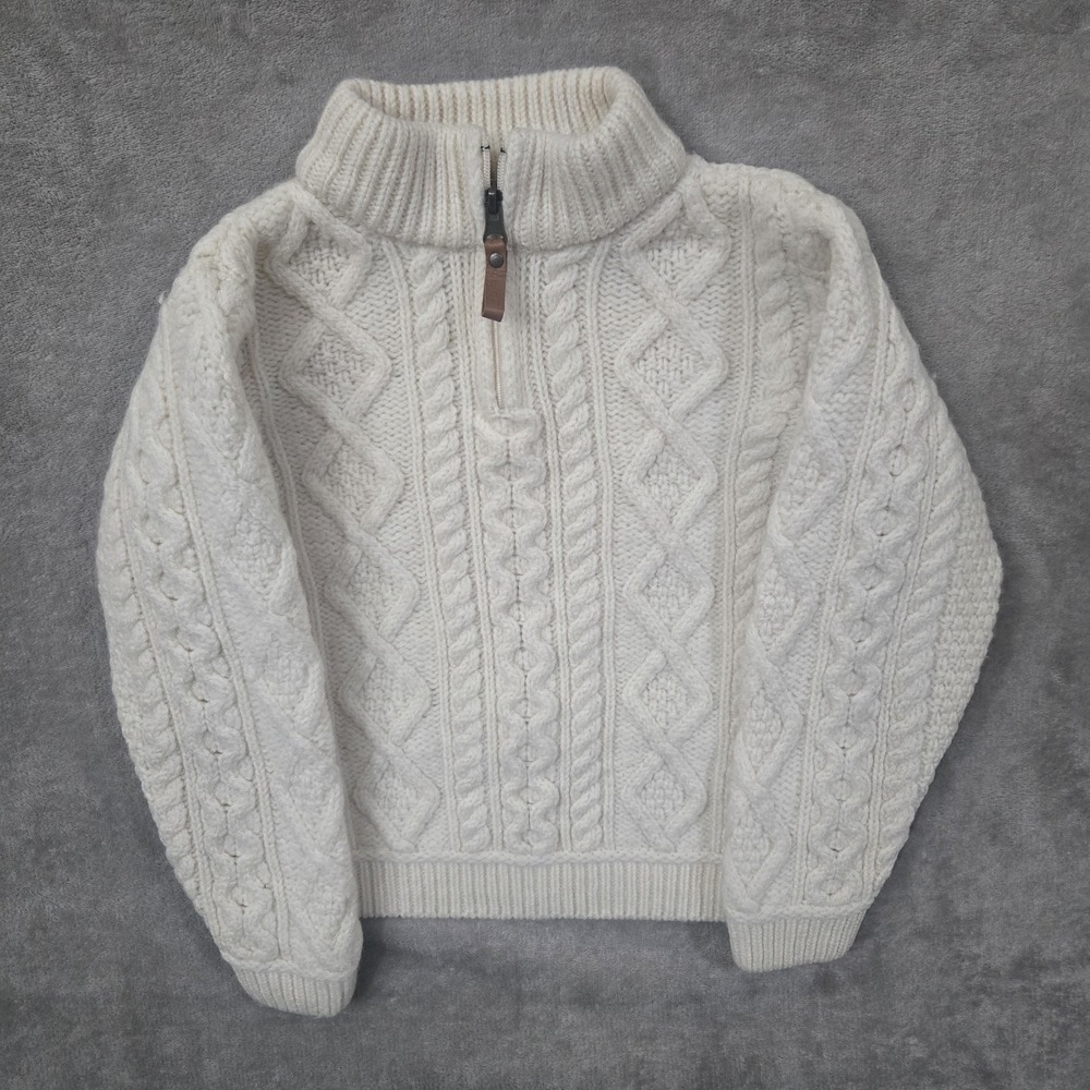 ARAN SWEATER‎ MARKET Boys 100 Merino Wool Cable Knit Pullover 6-7 Years Ireland